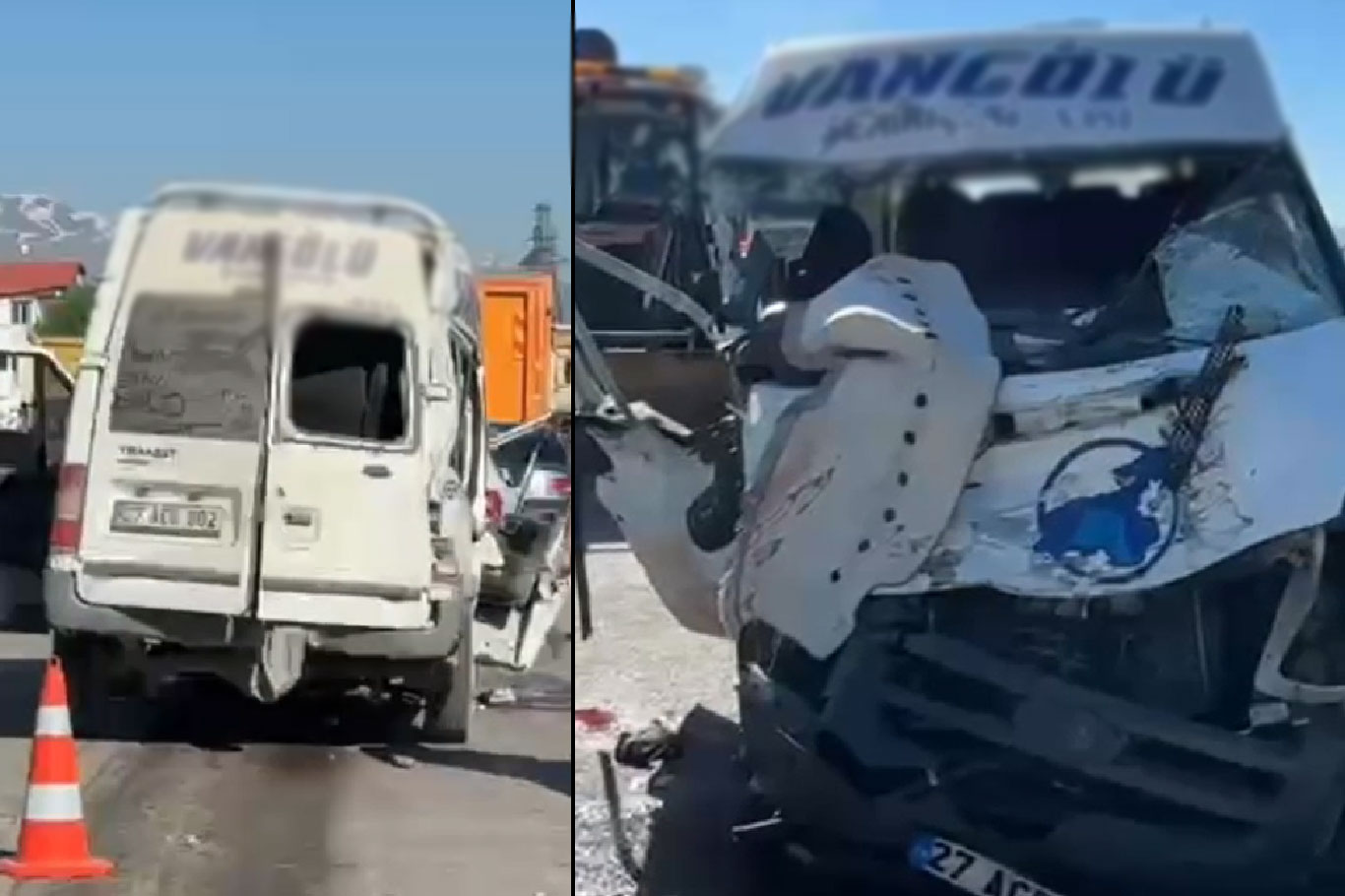 Yolcu minibüsü ile kamyon çarpıştı: 3 ölü, 2 yaralı