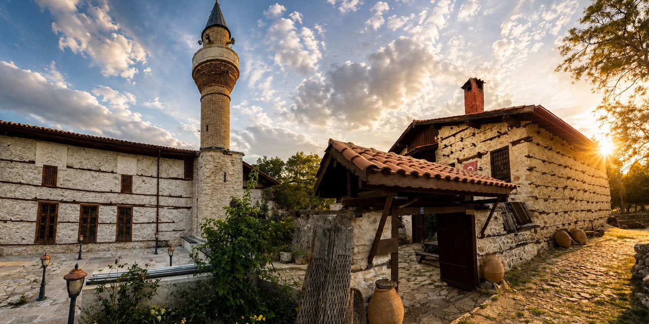 Bu köyde beton yapı yasak! Katran ağacı kullanılıyor